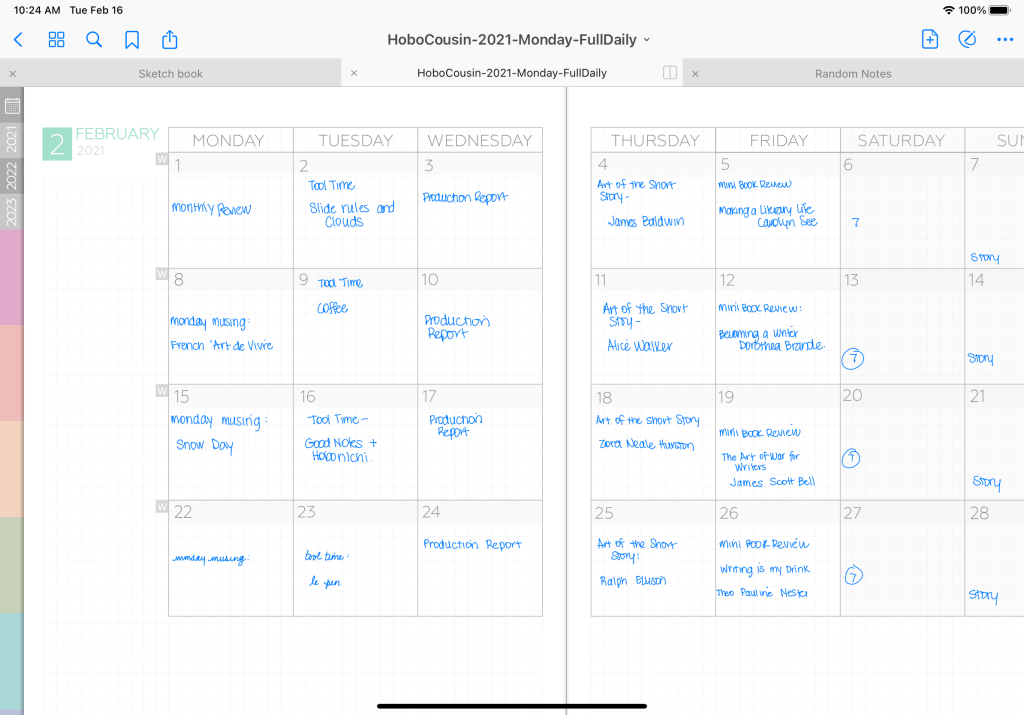 A photo of a calendar
